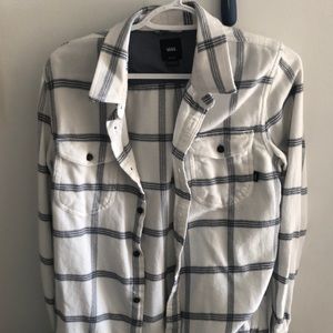 Vans White Flannel